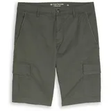 Tom Tailor Herren TTSLIM Cargo Shorts, grün, Uni, Gr. 31