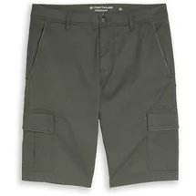 Tom Tailor Herren TTSLIM Cargo Shorts, grün, Uni, Gr. 31