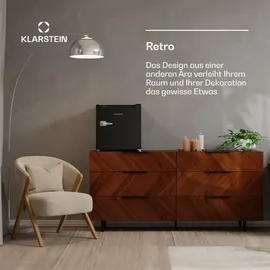 Klarstein Irene Retro Mini-Gefrierschrank Schwarz