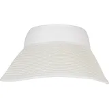URBAN CLASSICS Unisex Logo Bast Visor weiß Einheitsgröße