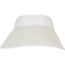 URBAN CLASSICS Unisex Logo Bast Visor weiß Einheitsgröße