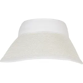 URBAN CLASSICS Unisex Logo Bast Visor weiß Einheitsgröße