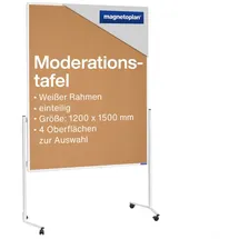 Magnetoplan Moderationstafel 120 x 150 cm Kork Braun