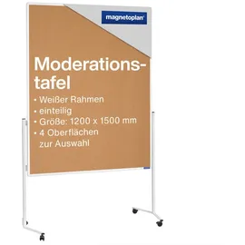 Magnetoplan Moderationstafel 120 x 150 cm Kork Braun