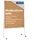 Magnetoplan Moderationstafel 120 x 150 cm Kork Braun