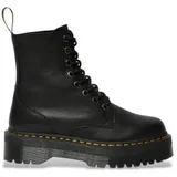 Dr Martens für Damen. 26378001 Jadon III Lederstiefel schwarz (38), 5 bis 8 cm, Schnürsenkel, Reißverschluss, Lässig