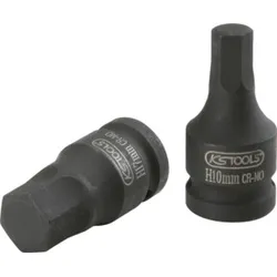 KS Tools 1/2" Kraft-Bit-Stecknuss Innensechskant, kurz, 12 mm