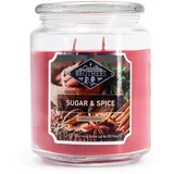 fragrance and style gmbh Sugar & Spice große Duftkerze 2 Docht rot
