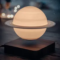 Kiko-ershaa Magnetic Levitation Lamp 3D Printing LED Saturn Lampe