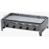 Gasgrill Edelstahl 5 flammig mit Pfanne H: 6 cm 98 x 53 x 27 cm Partygrill Grill