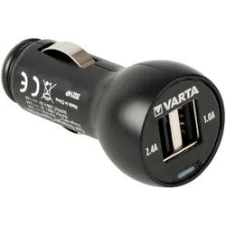 Varta Portable Power Car power - Auto-Netzteil - 17 Watt - 3.4 A - 2 Ausgabeansc