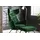 KAWOLA Ohrensessel LOTTE Velvet 79 x 117 x 80 cm Smaragd mit Hocker
