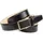 Anthoni Crown Herrengürtel Leder schwarz 100 cm