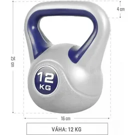 Gorilla Sports Kettlebell Kugelhantel 12 kg blau