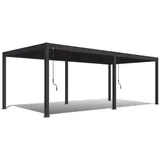 Weide Deluxe Pergola Voll Aluminium freistehend 3,6 x 7,2 M Lamellendach anthrazit