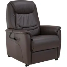 Hukla Fernsehsessel HU-RV19146 Leder 83 x 106 x 82 cm Braun elektrisch mit Fernbedienung