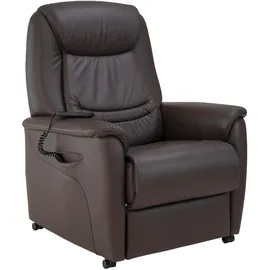 Hukla Fernsehsessel HU-RV19146 Leder 83 x 106 x 82 cm Braun elektrisch mit Fernbedienung