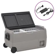 vidaXL Kühlbox mit Rollen und Adapter 36 l