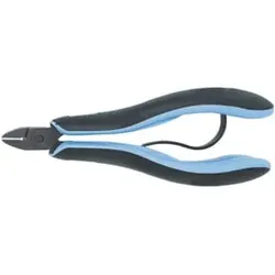 Lindström Elektronik-Seitenschneider, kleiner, ovaler Kopf, FW, ganze Länge: 135 mm