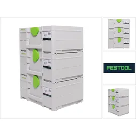 Festool Systainer Set 3x SYS3 M 187 15,9L Kunststoff 396x296x187mm