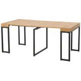 Hti-Living Jenrik 180 x 90 x 76 cm ausziehbar Eiche hell/beige
