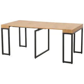 Hti-Living Jenrik 180 x 90 x 76 cm ausziehbar Eiche hell/beige