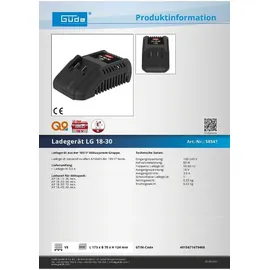 Güde Ladegerät LG 18-30 3,0 A