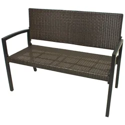 Parkbank Gartenbank Sitzbank Bank Garten Terrasse Park Kunststoff Coffee