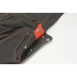 Planam Junior Latzhose oliv/orange