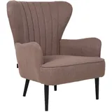 Svita Arthur Sessel Relaxsessel Modern Gepolstert Stoff Braun
