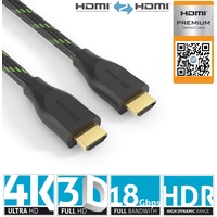 Conecto Premium Zertifiziertes High Speed HDMI Kabel mit Ethernet