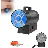XMTECH 30kW Gasheizgebläse, Gas Heizgerät mit Druckregler und Überhitzungsschutz, Gasheizer für Gasflasche, für Werkstätten, Maschinenwartung...
