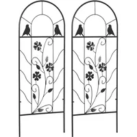 Outsunny Rankgitter 38 x 98 cm Schwarz