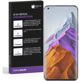 PROTECTORKING 4x UV-Liquid 9H Panzerglas für Xiaomi Mi 11 3D KLAR echtes Tempered Panzerhartglas Schutzglas Displayschutz Panzerfolie Schutzfolie Screen Protector