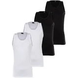 G-Star Unterhemd 4er Pack in Weiß/Schwarz | Gr.: M