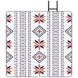 Picknickdecke Stranddecke Strandmatte Picknick Decke Blanket Campingdecke 200x200 cm, MODFU, mit Gurt Griff wasserdicht für Outdoor Picknick Garten Strand Camping blau