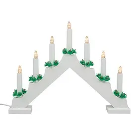IDENA LED Adventsleuchter 7 Kerzenlichter 40 x 30 cm
