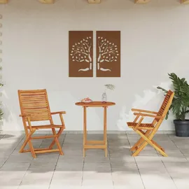 vidaXL Bistroset 3-tlg. Braun