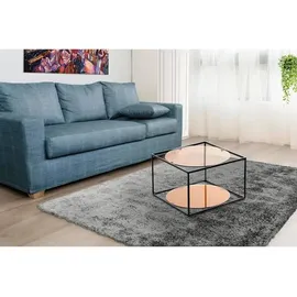 Kayoom Cody quadratisch terracotta / schwarz 50 x 36 x 50 cm