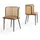 [en.casa] Esszimmerstuhl Flen Kunstleder Braun/Schwarz 2er Set