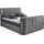ed exciting design Boxspringbett ED EXCITING DESIGN "Dallas", grau (anthrazit, salvador 15 anthrazit), B:186cm L:244cm, 100% Polyester, Komplettbetten, Boxspringbett, inkl. Topper, LED-Beleuchtung, TV Halterung und zwei Bettkästen