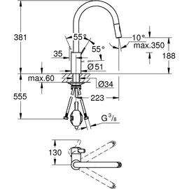 Grohe Eurosmart Cosmopolitan chrom 31481001
