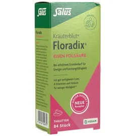 SALUS Kräuterblut Floradix Eisen Folsäure Tabletten 84 St.