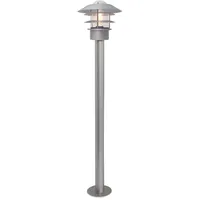Elstead Lighting Wetterfeste Pollerleuchte Stehleuchte Wegeleuchte Gartenlampe Edelstahl, Silber