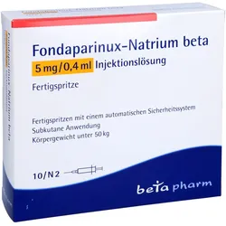 FONDAPARINUX-Natrium beta 5mg/0,4ml Inj.-L.F.-Sp. 10 St