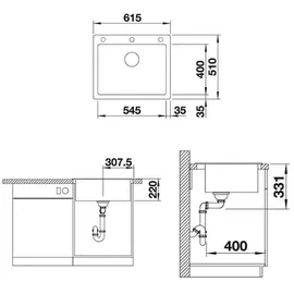 Blanco Pleon 6 Silgranit PuraDur schwarz