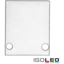 ISOLED Zubehör für Profil HIDE SINGLE - Aluminium-Endkappe EC89W inkl. Schrauben, Weiß RAL 9003 ISO-114828