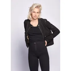 Lederjacke MAZE "Hamill", Damen, Gr. L, schwarz, Obermaterial: 100% Lammleder / Futter: 100% Polyester, Jacken