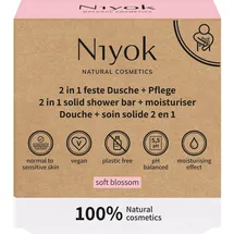 Niyok Feste Dusche + Pflege Soft blossom 80 g