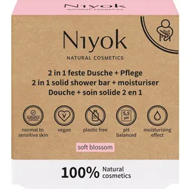 Niyok Feste Dusche + Pflege Soft blossom 80 g